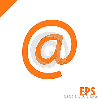 Email icon stock vector illustration flat design Vector Illustration