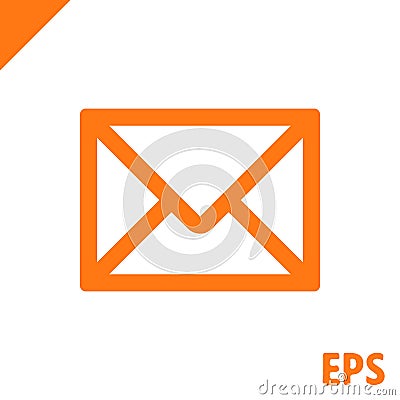 Email icon stock vector illustration flat design Vector Illustration