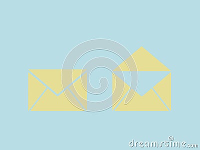 Email icons envelope Stock Photo