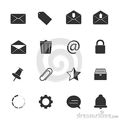 Email icons. Vector Illustration