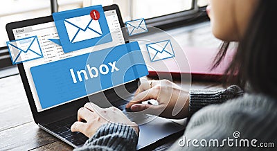Email Inbox Electronic Communication Graphics Concept Stock Photo
