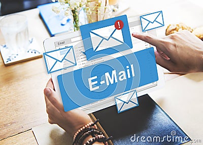 Email Inbox Electronic Communication Graphics Concept Stock Photo