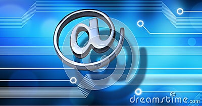 Email Internet Technology Background Stock Photo