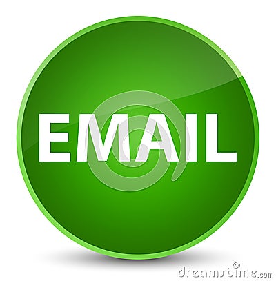 Email elegant green round button Cartoon Illustration