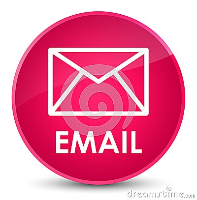 Email elegant pink round button Cartoon Illustration
