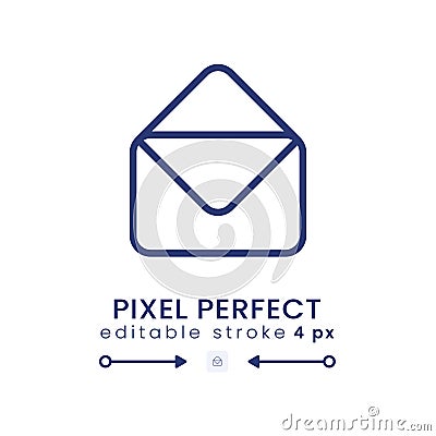 Email linear desktop icon Vector Illustration