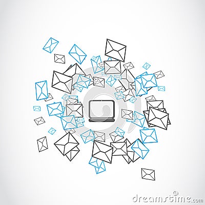 Email mailing concept Vector Illustration