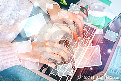 Email marketing concept Stock Photo