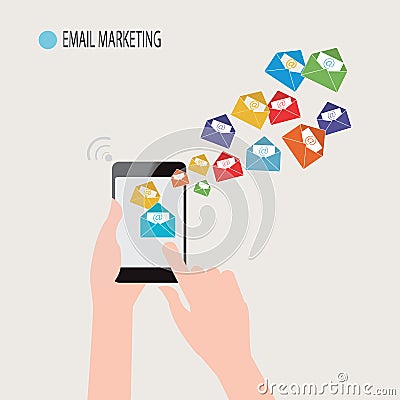 Email marketing. Vector Illustration