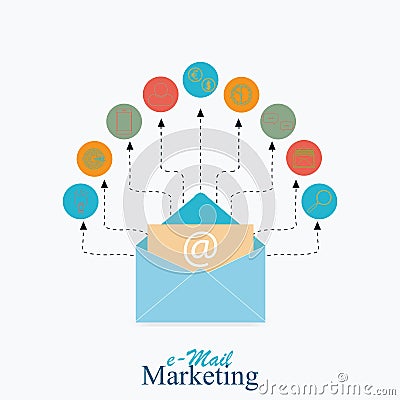 Email marketing. Vector Illustration