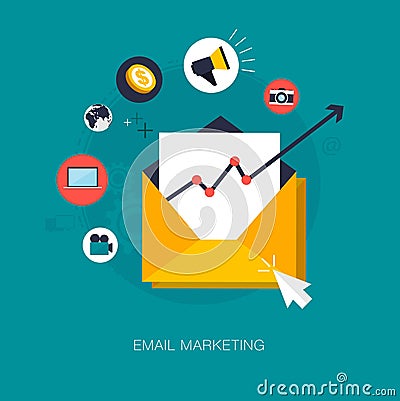 Email marketing Vector Illustration