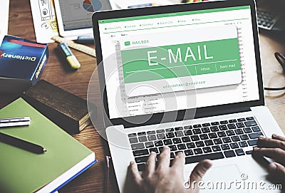 Email Message Digital Electronic Communication Concept Stock Photo