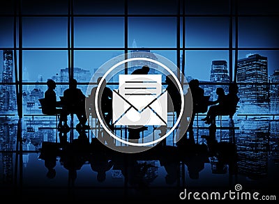 Email Message Icon Communication Letter Concept Stock Photo