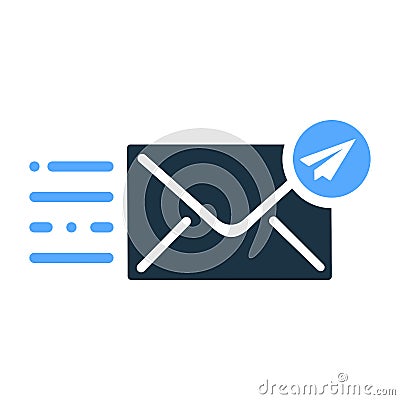 Email, message, send mail, sent icon. Editable vector graphics. Vector Illustration