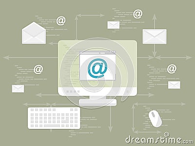 Email newsletter Vector Illustration