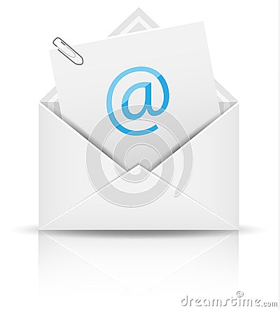 Email newsletter vector icon Vector Illustration