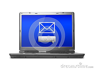 Email Receive Stock Photo