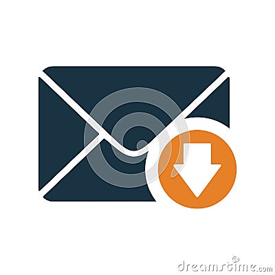 Email receive, newsletter icon. Simple editable vector graphics Stock Photo