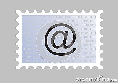 Email stamp Vector Illustration