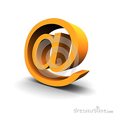 Email symbol 3d Stock Photo