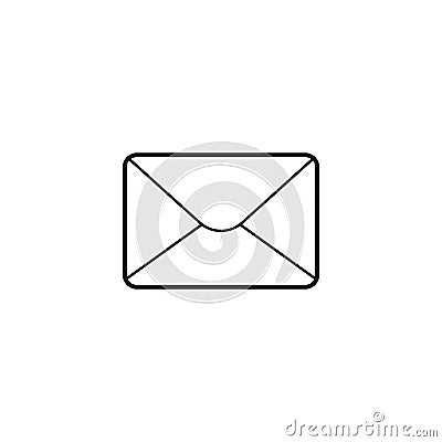 Email thin line icon, letter outline vector logo Vector Illustration