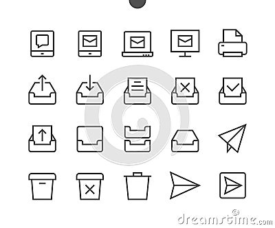 Email UI Pixel Perfect Well-crafted Vector Thin Line Icons 48x48 Ready for 24x24 Grid for Web Graphics and Apps with Vector Illustration