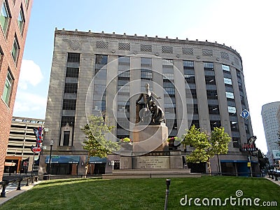 Emancipation Memorial, Park Square, Boston, Massachusetts, United States Editorial Stock Photo