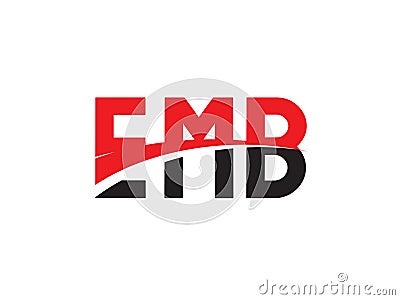 EMB Letter Initial Logo Design Vector Illustration Vector Illustration