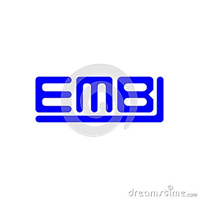 EMB letter logo creative design with vector graphic, EMB Vector Illustration