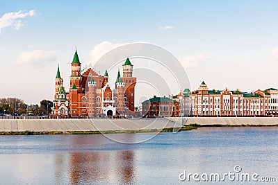 Embankment in Yoshkar-Ola. Russia Stock Photo