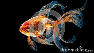 Discover the World of the Magic Goldfish, Granting Wishes Beyond Imagination Stock Photo