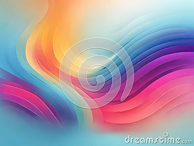 Abstract Colorful Minimalism A Captivating Exploration with Gradient Blur Backgrounds Stock Photo