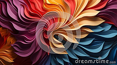 Colorful Whirlwind: Exploring the Abstract Symphony of Swirl Textures Stock Photo