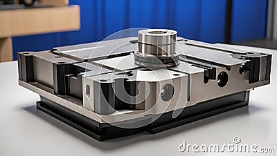 evolving tooling solutions in CNC machining. AI generated Stock Photo