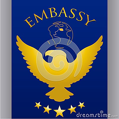 Embassy design Vector Illustration