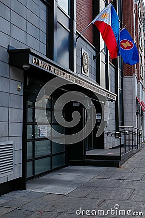 Embassy of the Republic of the Philippines in Canada Editorial Stock Photo