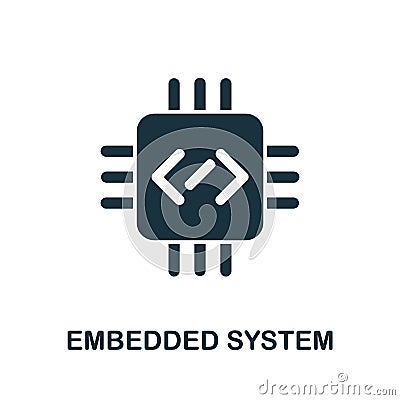 Embedded System icon from digitalization collection. Simple line Embedded System icon for templates, web design and infographics Stock Photo
