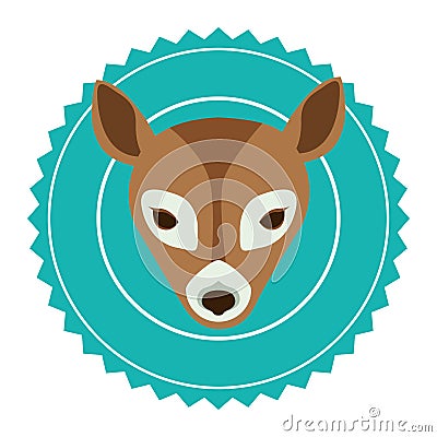 emblem bear hunter city icon Cartoon Illustration