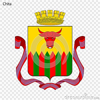 Emblem of Chita Cartoon Illustration