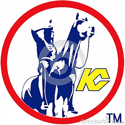 The emblem of the hockey club `Kansas City Scouts` 1974-76. Editorial Stock Photo