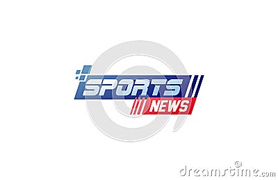 Sports Game News Logo Vector Illustration