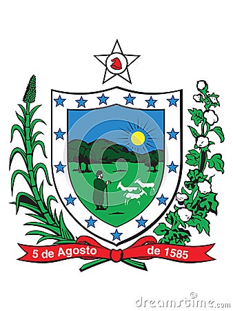 Emblem of ParaÃ­ba State Vector Illustration