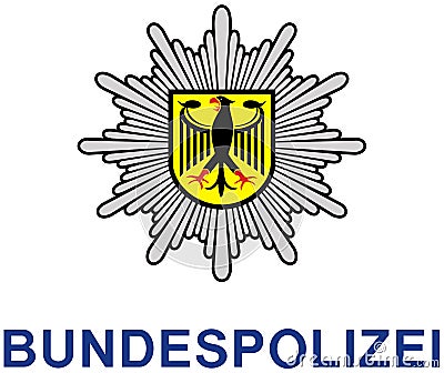 Emblem Police Germany Editorial Stock Photo