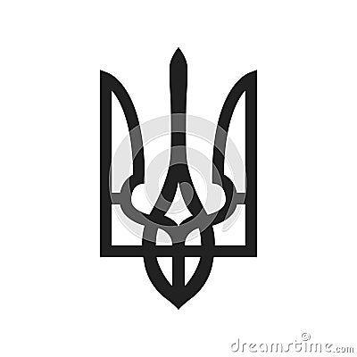 Emblem of Ukraine. Trident. National symbol of Ukraine. Vector illustration Vector Illustration