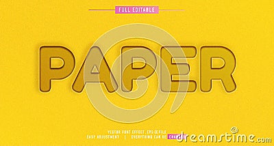 Emboss premium text effect editable vector template, style modern look, with the effect of shining light, everything can be Stock Photo