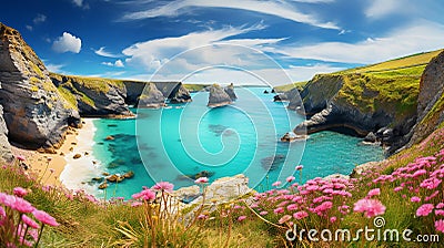 coastal allure of Cornwall Stock Photo