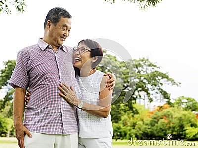 Embrace Husband Wife Affection Adore Emotion Stock Photo