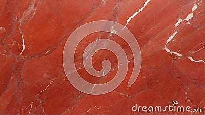 Scarlet Allure: Rojo Alicante Marble's Striking Texture. AI Generate Stock Photo