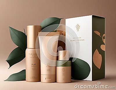 Embracing Inclusive Beauty: Discover an Eco-Friendly Packaging Mockup Stock Photo