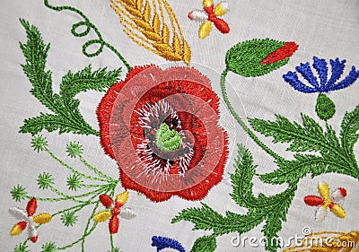 Embroidered element products Stock Photo